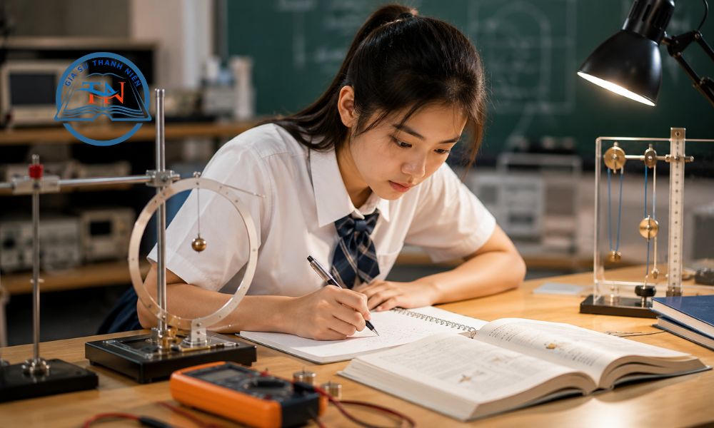 Gia sư Vật lý giúp học sinh xử lý bài tập tính toán theo quy trình nào?